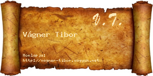 Vágner Tibor névjegykártya